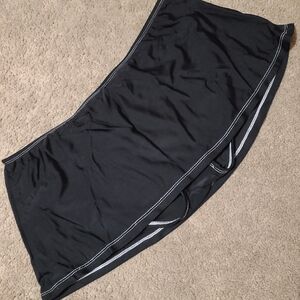 ISAAC MIZRAHI Black Swim Bottom Skirt-L